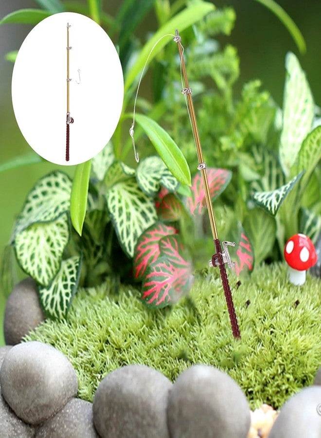 aoukoslt Gold 1/12 Miniature Fishing Pole Dollhouse Decoration Accessories, Miniature Fishing Pole, Dollhouse Accessories, Dollhouse Decor, Decorations - Image 4